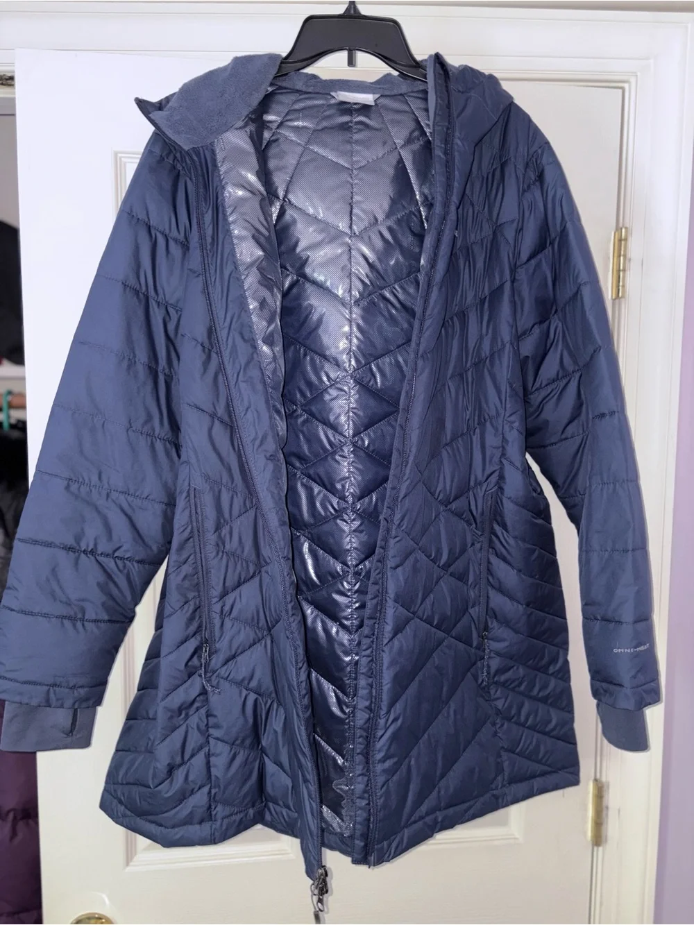 Columbia Navy Hooded Puffer Coat